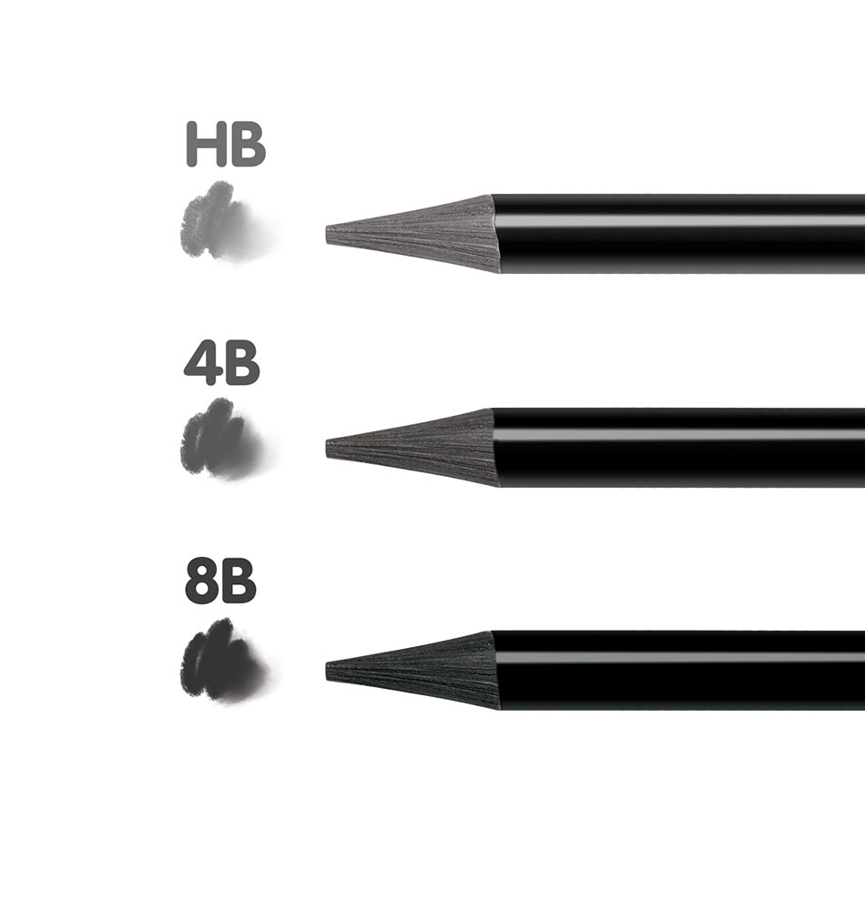 241051-EC Set crtaći  MILAN Todographite met.kut: ol.graf.HB 4B 8B+kist+gum+šilljiloP12/48