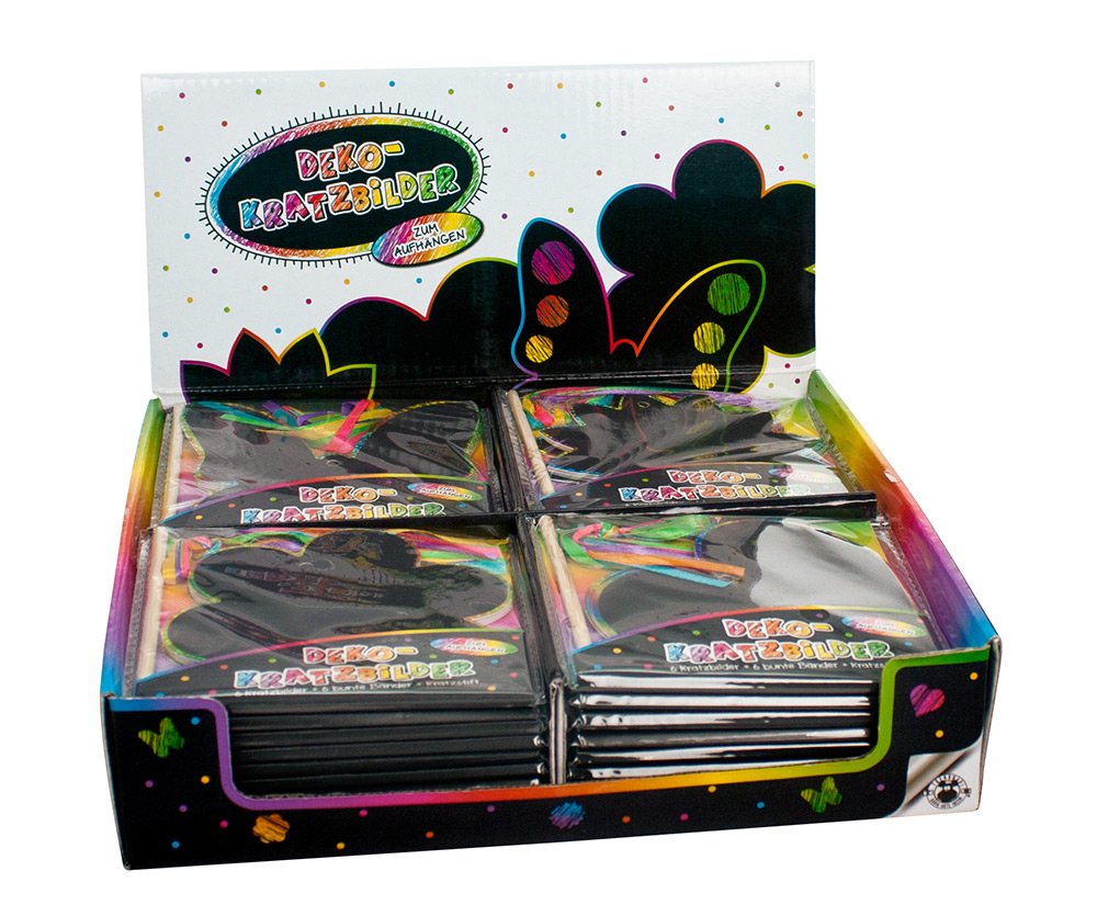 241239-EC Kreativni set viseća dekoracija i papir za grebanje 6/1 sort P36 Netto