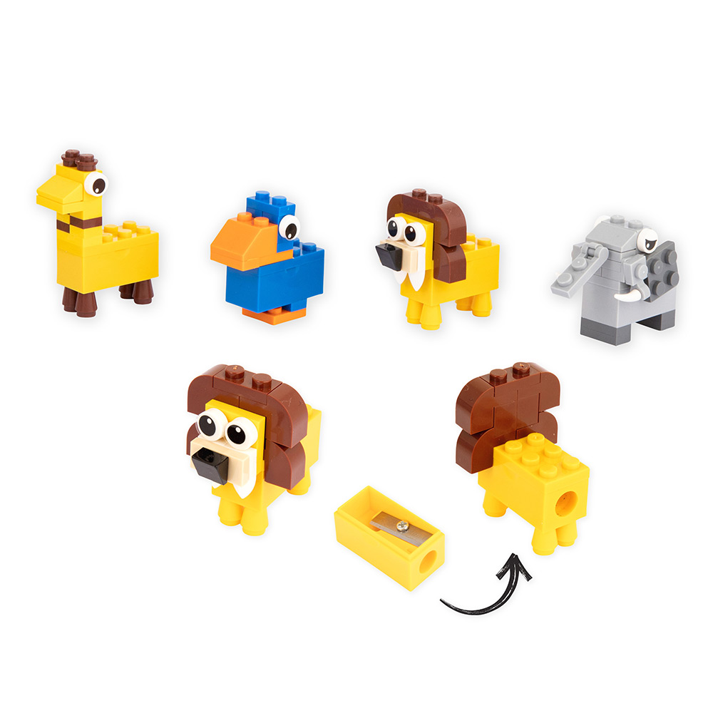 241240-EC Šiljilo životinje iz džungle BUILD/PLAY/SHARPEN sort P16/128 Netto