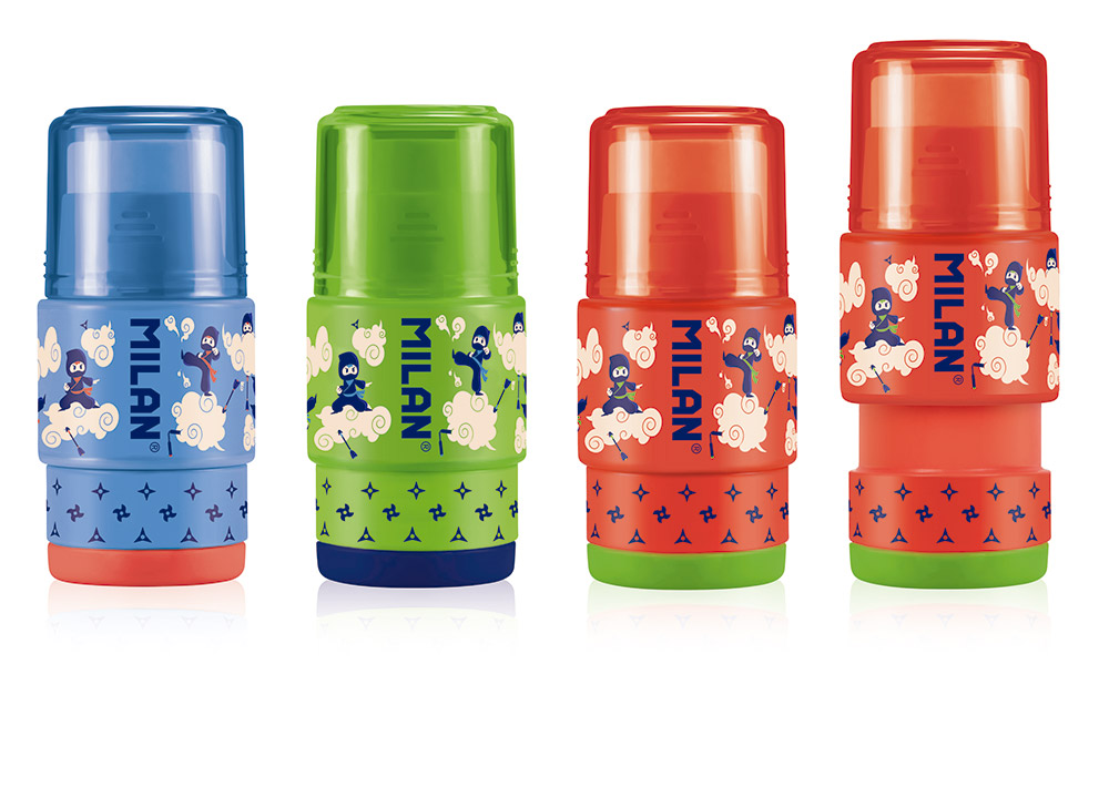 241311-EC Gumica+šiljilo MILAN Extension Ninjutsu plastično sa kućištem P16/160