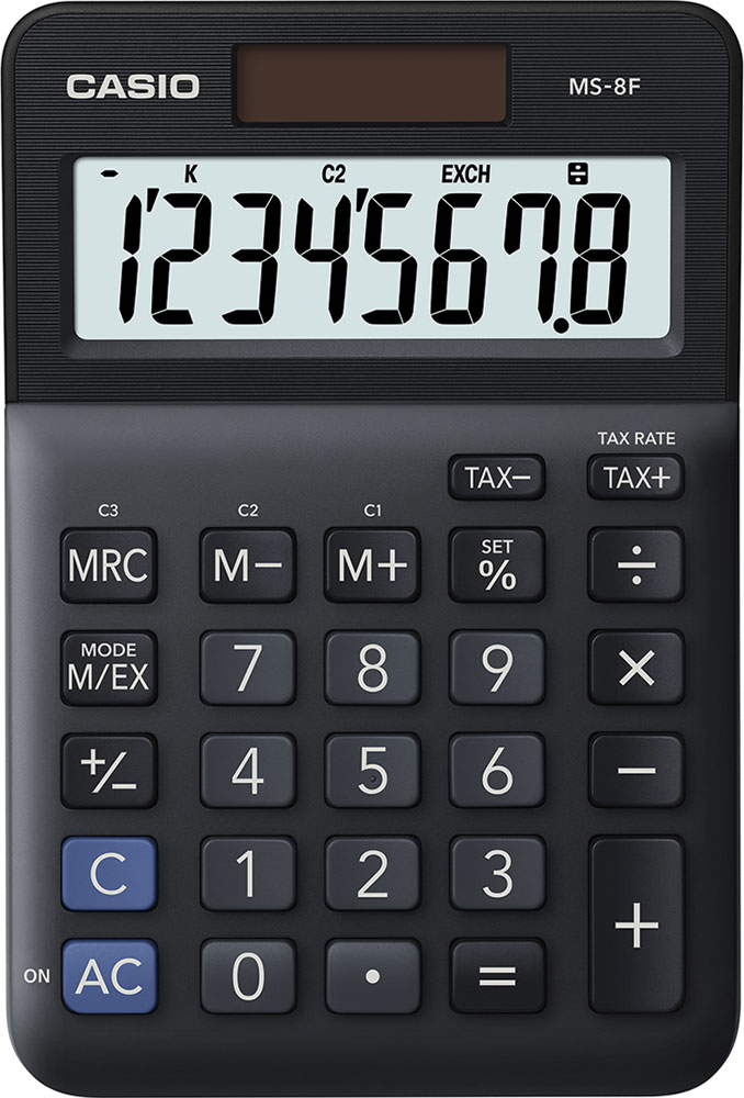 241353-EC Kalkulator CASIO MS-8 F (porez - konverzija) bls P10/40
