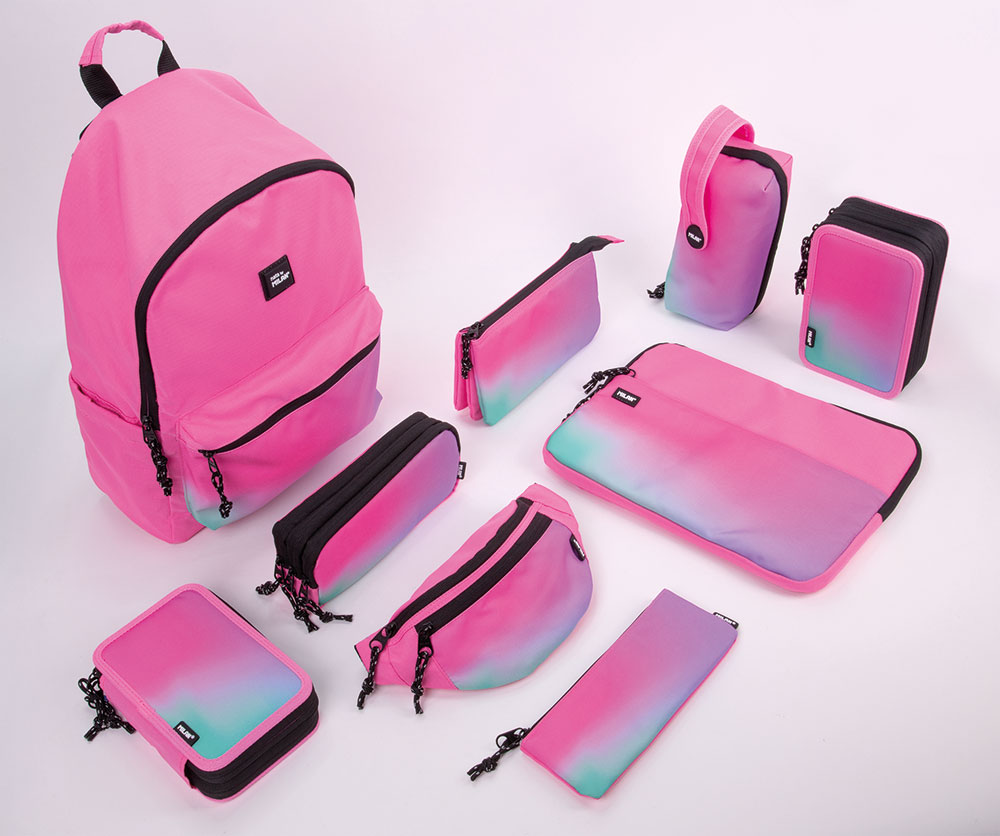 241394-EC Pernica vrećica mini MILAN Sunset roza P56