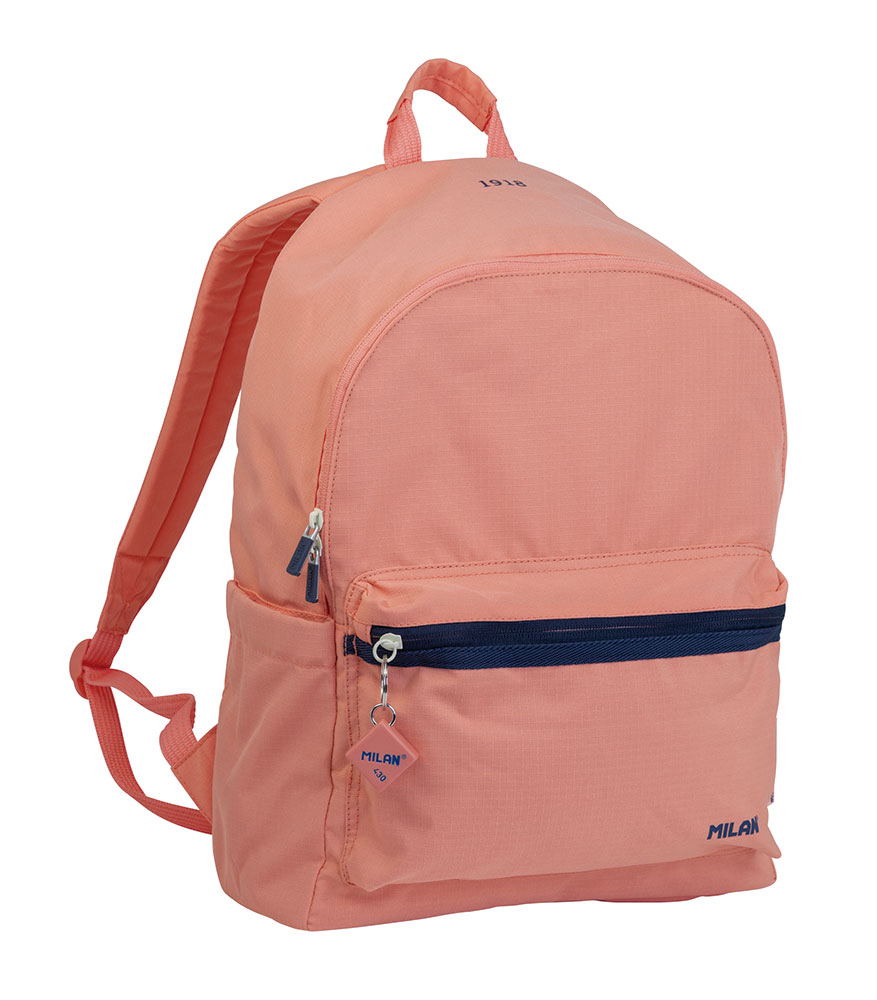 241399-EC Ruksak MILAN urban klasik 2 zipa 22lit serija 1918 boja breskve P5