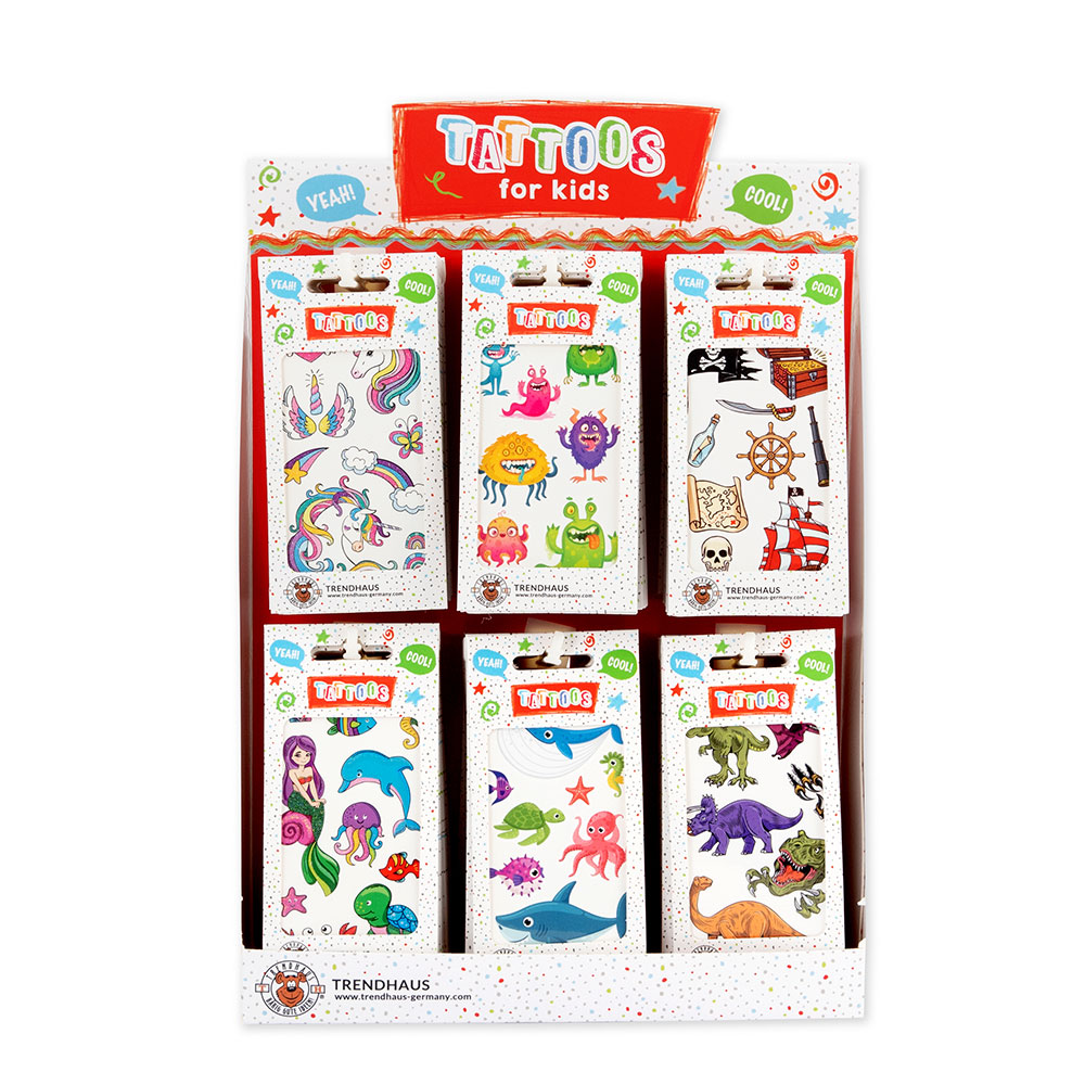 241672-EC Tetovaže za djecu 6 x 10,5 cm, sort P72/432 Netto
