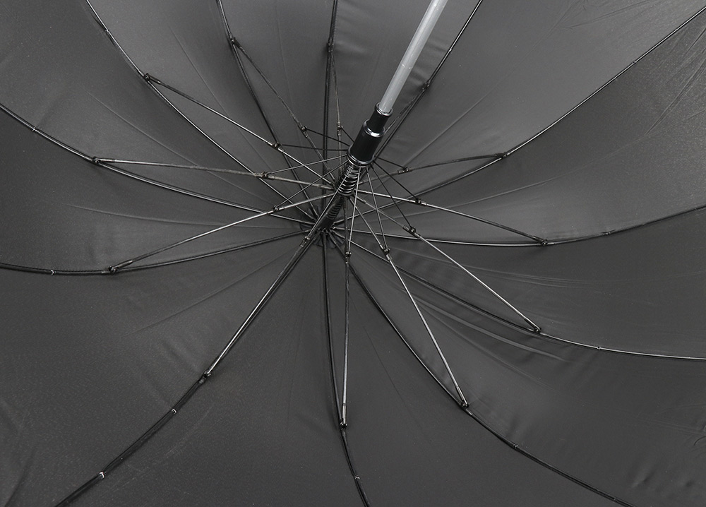 241874-EC Kišobran PIERRE CARDIN 12-panelni crni aut. otvaranje, vjetrootporan P60