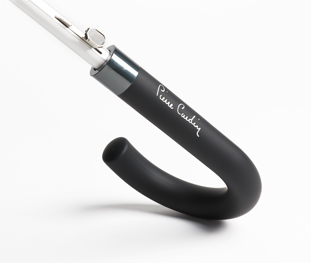 241874-EC Kišobran PIERRE CARDIN 12-panelni crni aut. otvaranje, vjetrootporan P60