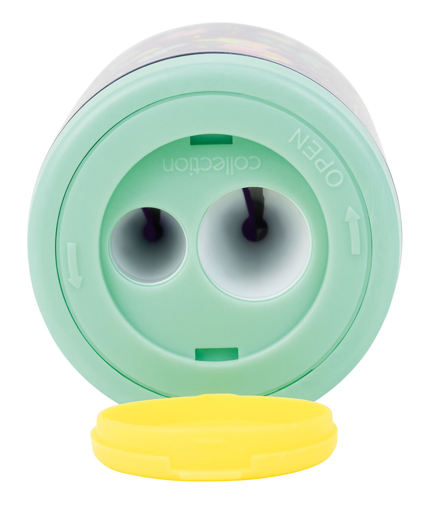 241906-EC Šiljilo plastično 2 rupe MILAN Collection Fairy Tale sort display P12/60/180