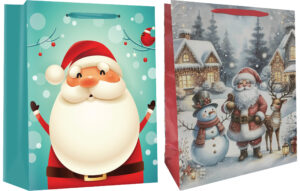 242227-EC Vrećica XXL božićna dječja sjaj 47x60x16cm 77566 P12/120