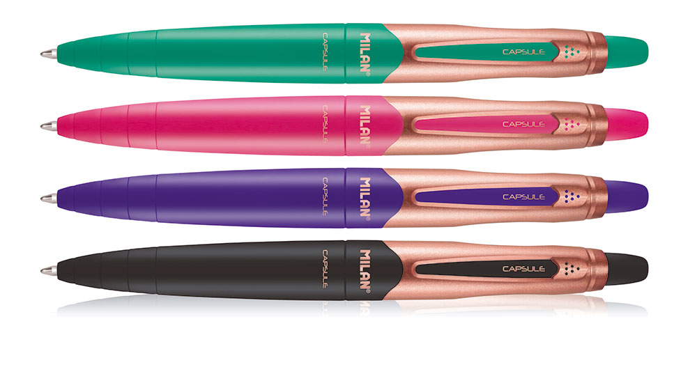 242230-EC Ol.kem. MILAN Capsule Copper 1mm sort display P20/360