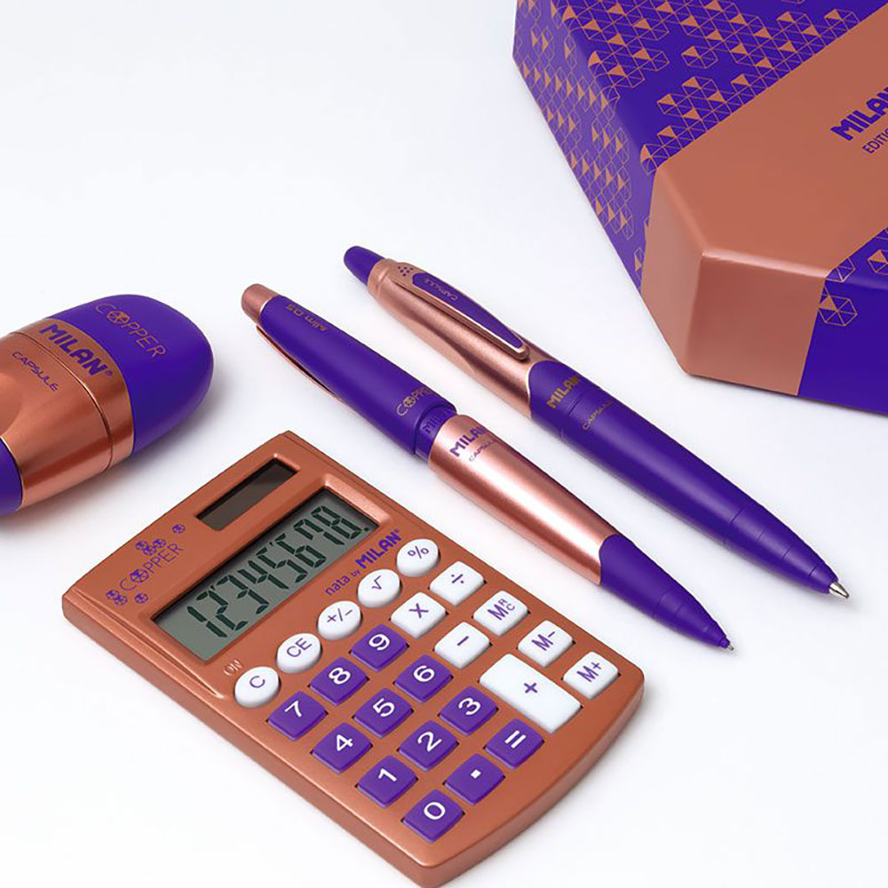 242230-EC Ol.kem. MILAN Capsule Copper 1mm sort display P20/360