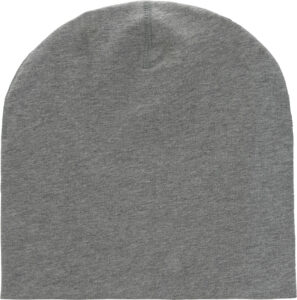 242627-EC Kapa LYCRA pletena dvoslojna melange siva