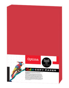242673-EC Papir fotok.OPTIMA A4 intenziv RED 80gr. 500/1 DC204 P5