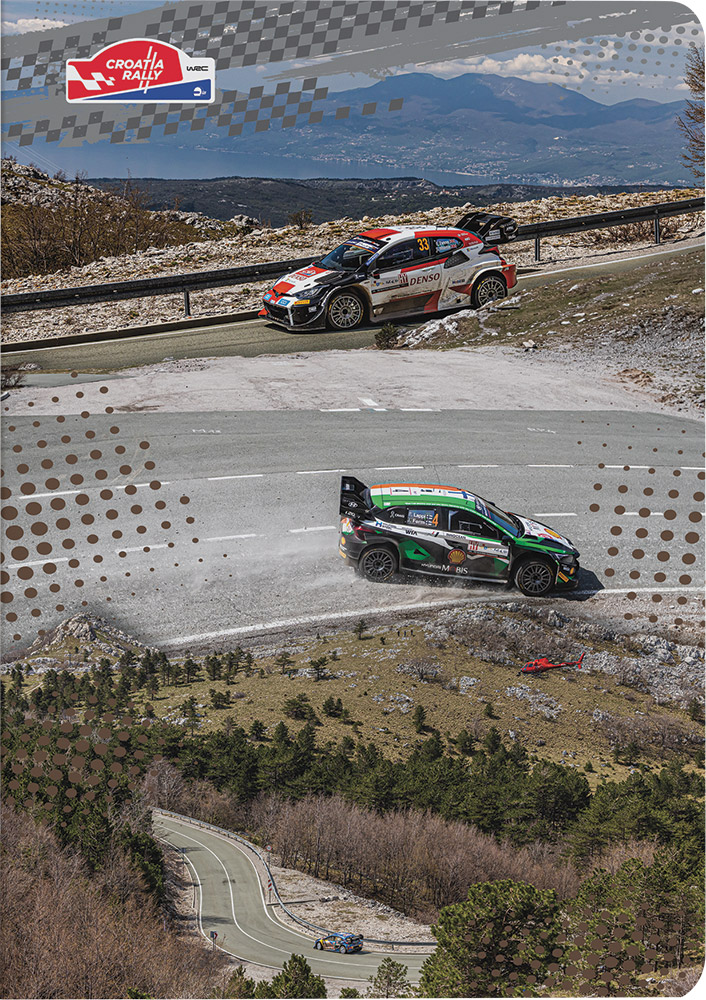 242857-EC Bilježnica A4/D WRC Croatia Rally 42 lista P10/60 NETTO
