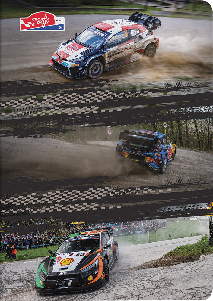 242857-EC Bilježnica A4/D WRC Croatia Rally 42 lista P10/60 NETTO