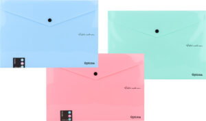 Mapa s drukerom A4 OPTIMA Pastel sort.boje 120382 P12/480