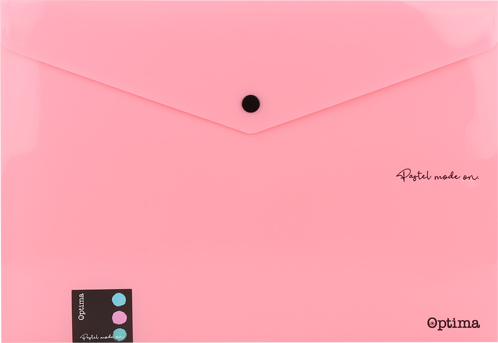 242980-EC Mapa s drukerom A4 OPTIMA Pastel sort.boje 120382 P12/480