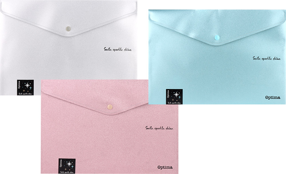 242983-EC Mapa s drukerom A4 OPTIMA Glitter sort.boje 120373 P12/240