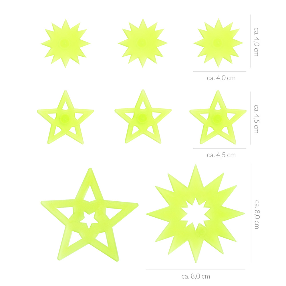 243063-EC Zvijezde ljepljive, svjetle u tami MAGIC MOMENTS set 8 kom 16/192 Netto