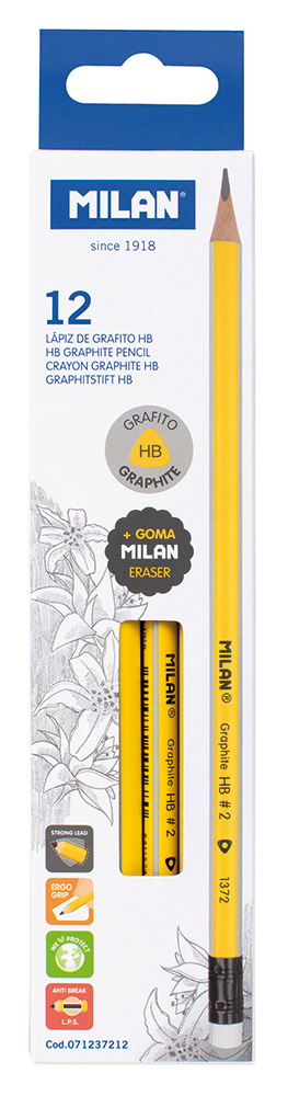 243146-EC Ol.graf. HB 12/1 MILAN s gumicom kom trobridna žuta P12/144/1152