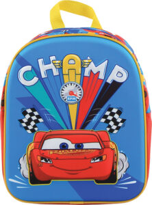 243466-EC Ruksak vrtićki 3D CARS 31x25x11cm P4/24