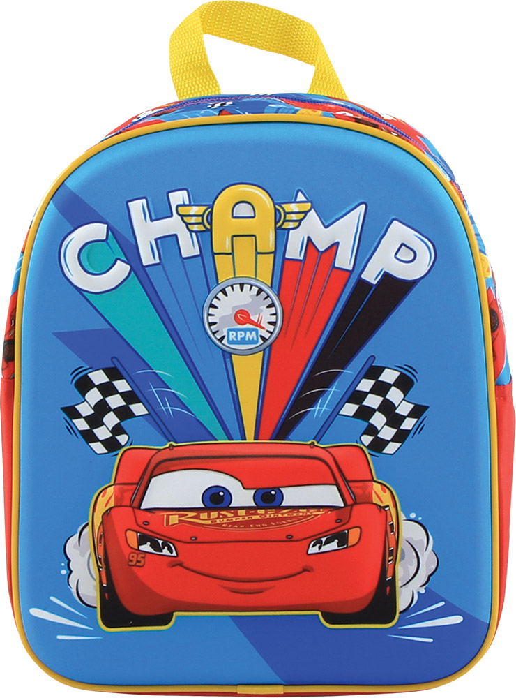 243466-EC Ruksak vrtićki 3D CARS 31x25x11cm P4/24