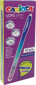 243490-EC Gel pen 0,7 piši-briši CARIOCA Oops Easy plava 43500/02 P12/288