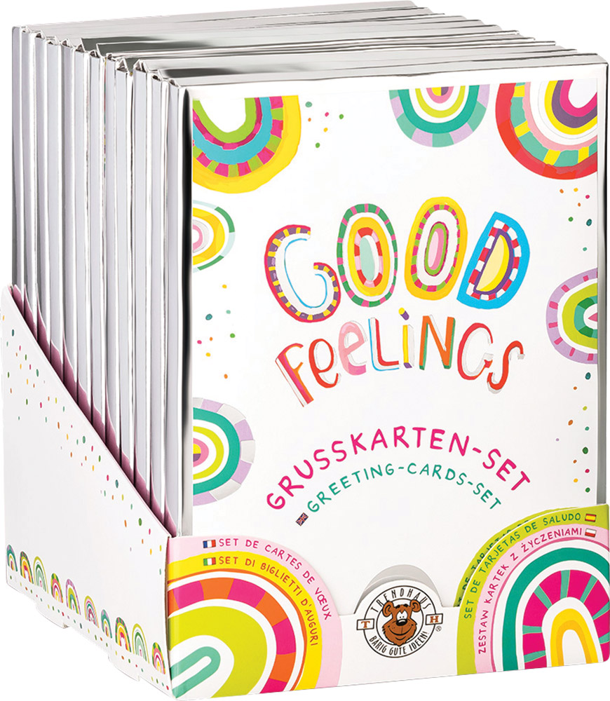243516-EC Čestitke s kuvertom GOOD FEELINGS set 8 kom P12/48 NETTO