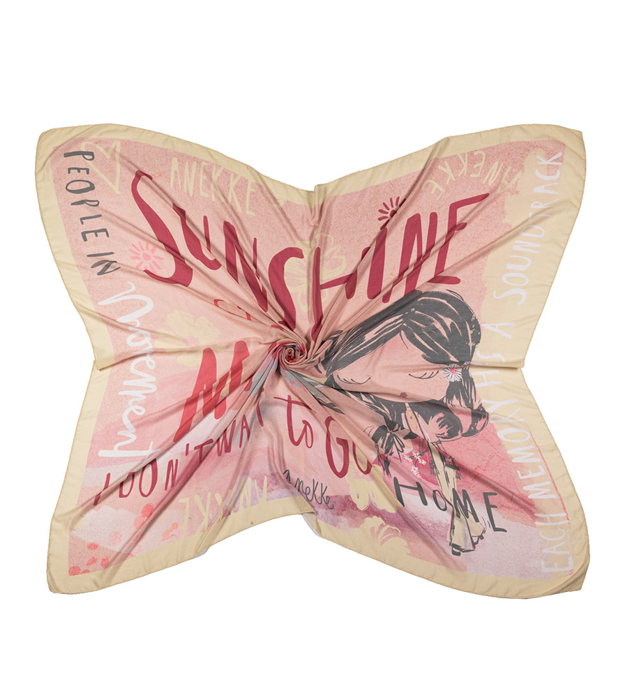 243716-EC Deka za plažu Anekke SS24 PEACE & LOVE 200x170cm 38485-002 P10 NETTO