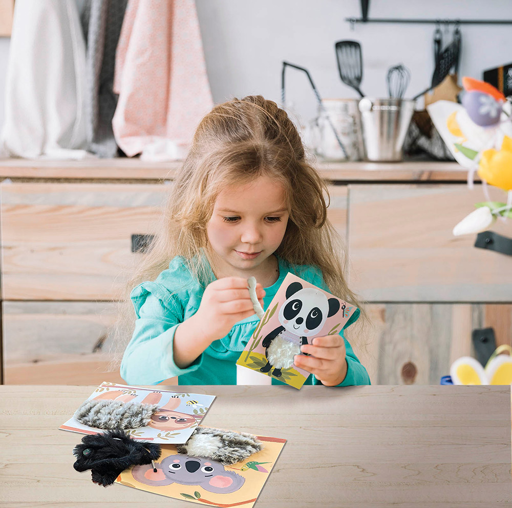 244510-EC Kreativni set vezenje krzna CREALIGN Tropski prijatelji P5