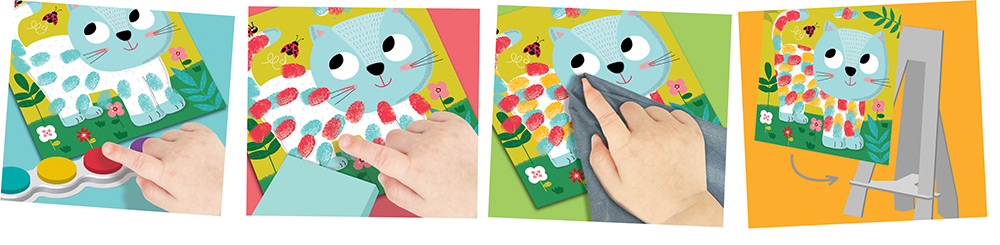 244514-EC Kreativni set slikanje prstima CREALIGN Kućni ljubimci P5