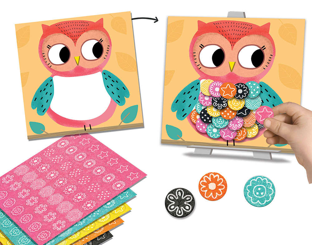 244516-EC Kreativni set filc za slike CREALIGN Životinje na polju P5