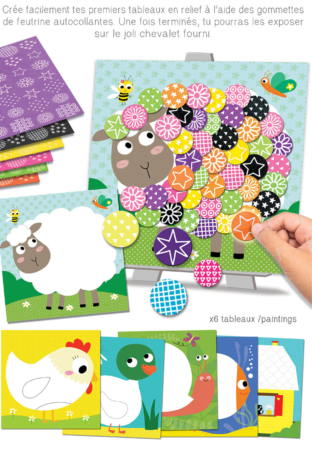 244517-EC Kreativni set filc za slike CREALIGN Životinje na farmi P5