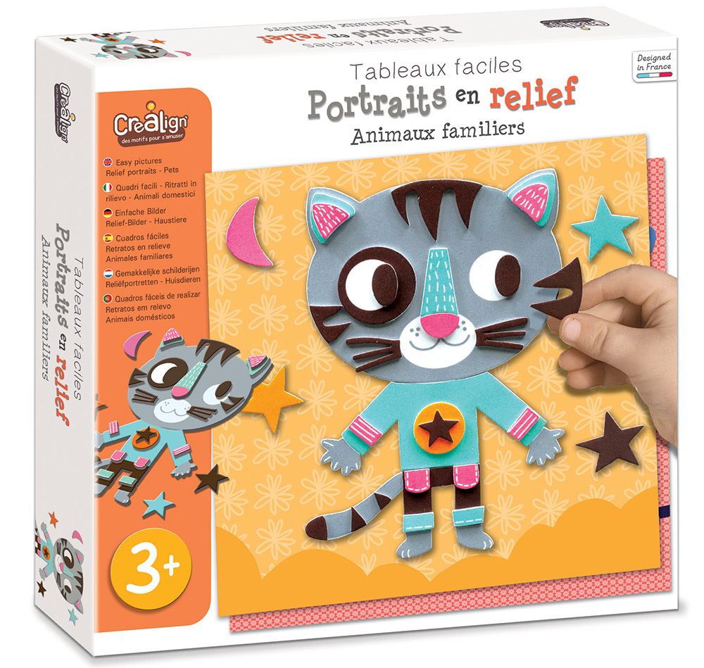 244521-EC Kreativni set reljefni portreti CREALIGN Kućni ljubimci P5
