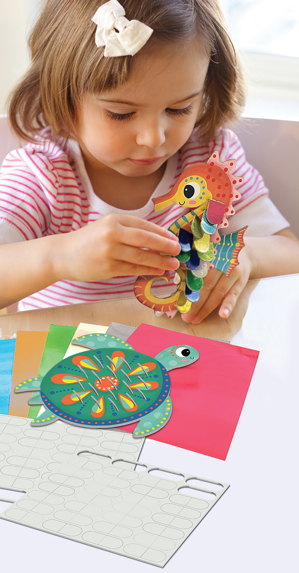 244522-EC Kreativni set ukrašavanje metaliziranim ljuskama CREALIGN Morsko dno P5