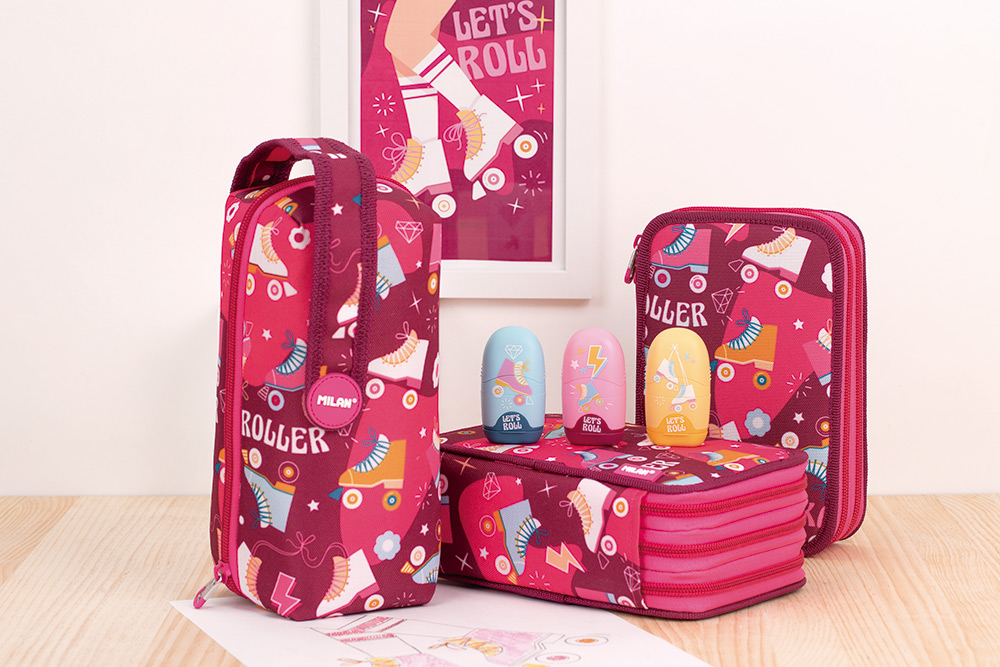 244533-EC Gumica+šiljilo MILAN Capsule Roller plastično s kućištem P16/160