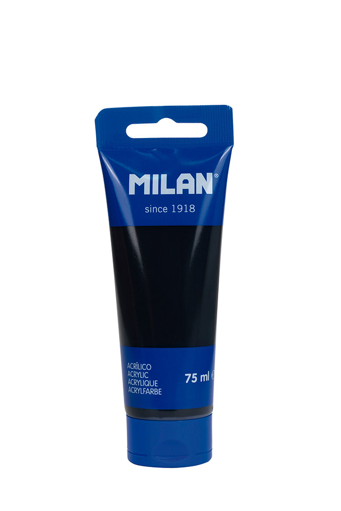 244548-EC Akrilna boja MILAN crna 75ml tuba P1/6