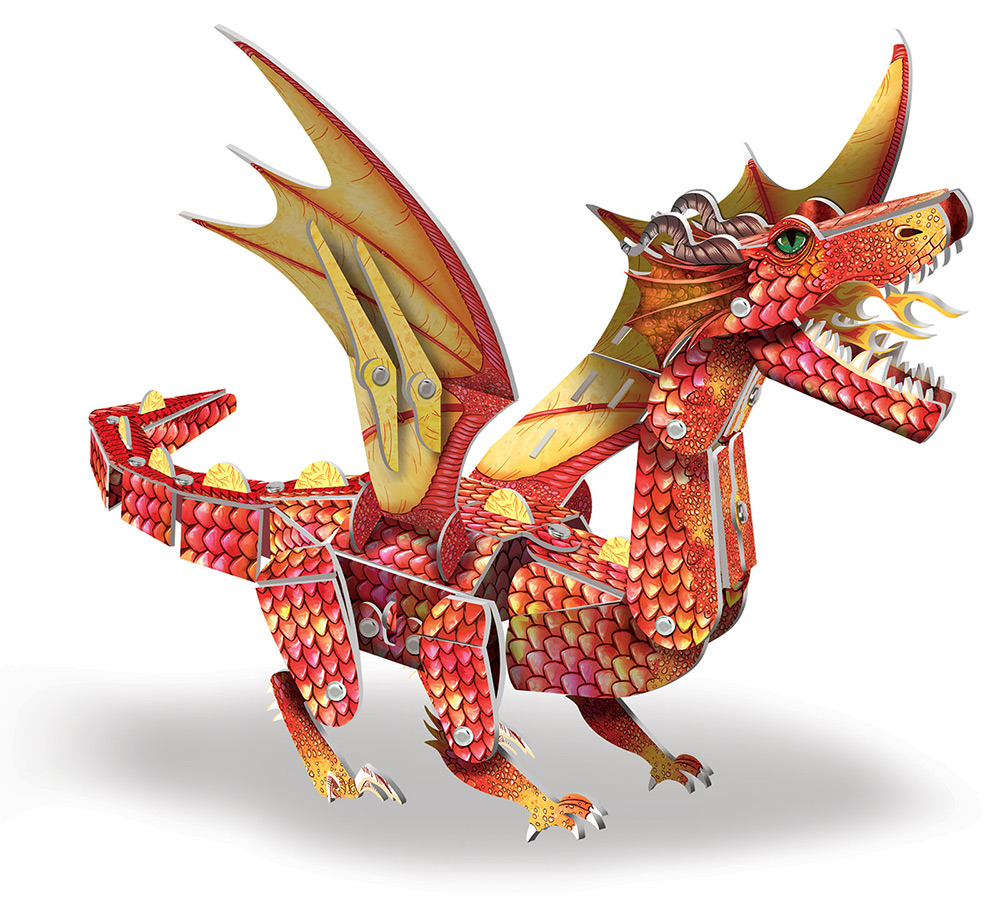 244578-EC Kreativni set 3D maketa CREALIGN Zmaj P5