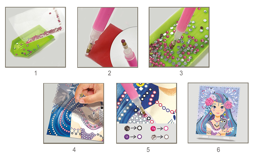 244579-EC Kreativni set slika sa cirkonima CREALIGN Djevojke P5