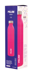 Boca za vodu MILAN Acid 590ml, isotermalna, nehrđajući čelik roza P12