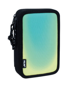 Pernica dvostruka sa priborom MILAN Sunset serija, crna i zelena P12