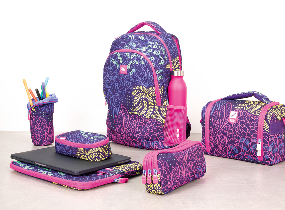 244640-EC Ruksak MILAN Fireflies 2 zipa 21lit 624601FI P5 lila