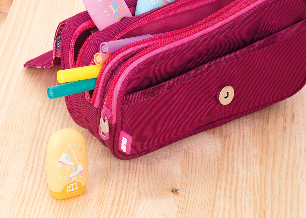 244641-EC Pernica vrećica MILAN 4 zipa sa preklopom Roller roza P24