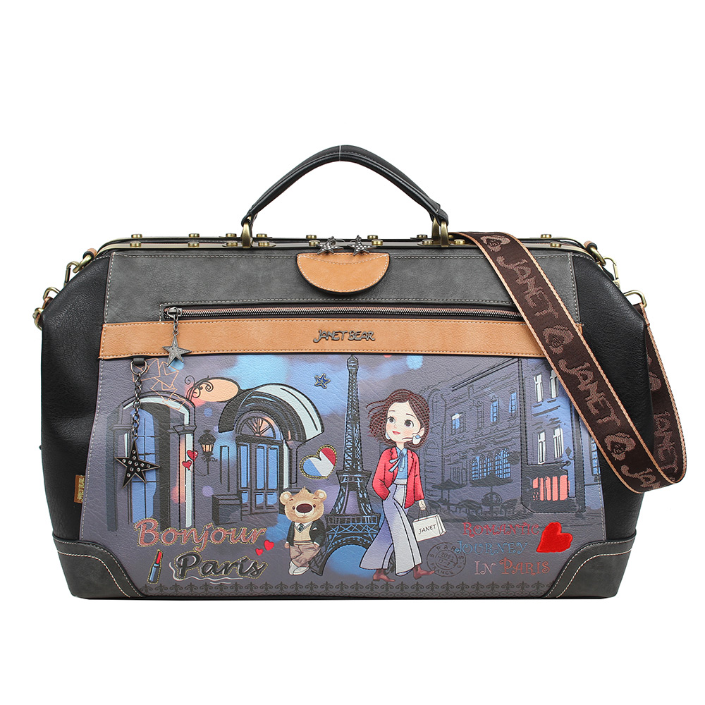 244903-EC Torba fashion putna Janet Paris Dream 50x21x32 cm J-004A P6