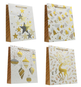 244989-EC Vrećica M exclusive Božić hot stamp folija 18x23x10 71651 P12/240