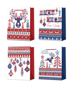 244990-EC Vrećica XL exclusive Božić hot stamp folija 30x41.5x12 71652 P12/120