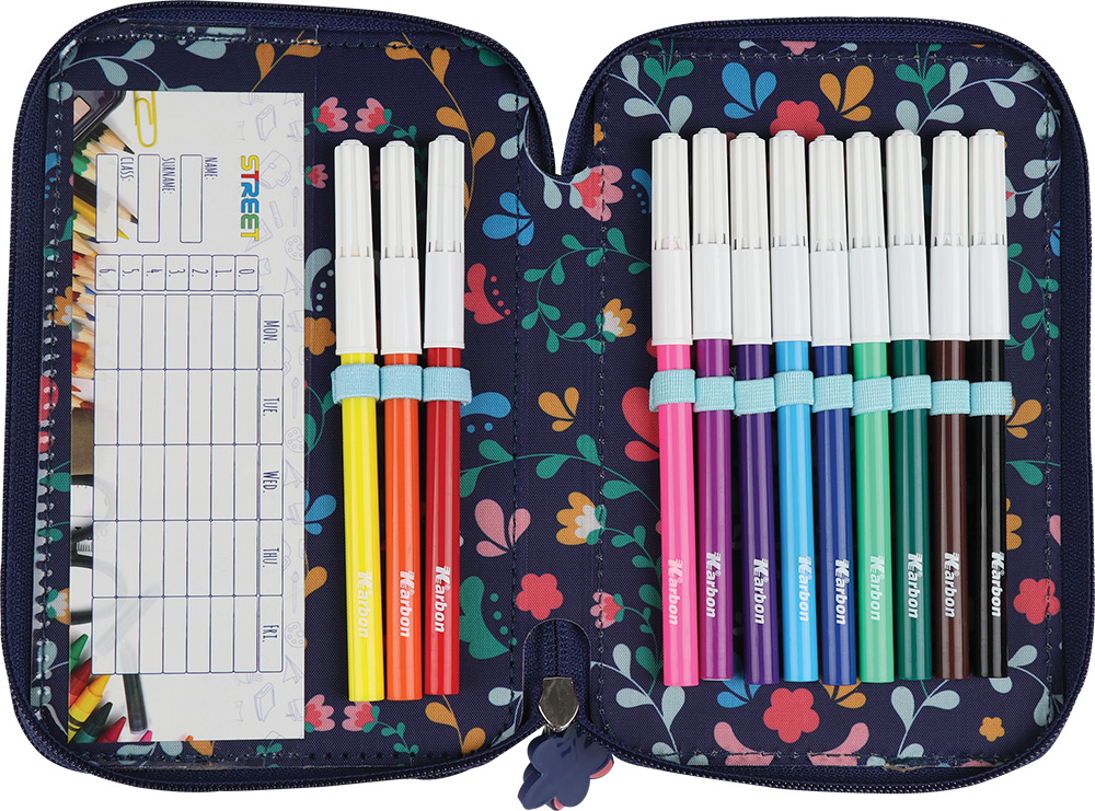 245061-EC Pernica trostruka Street FLOWER SOUL sa priborom P36