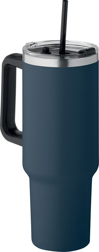 245161-EC Termosica Suma 1200ml sa slamkom french navy plava