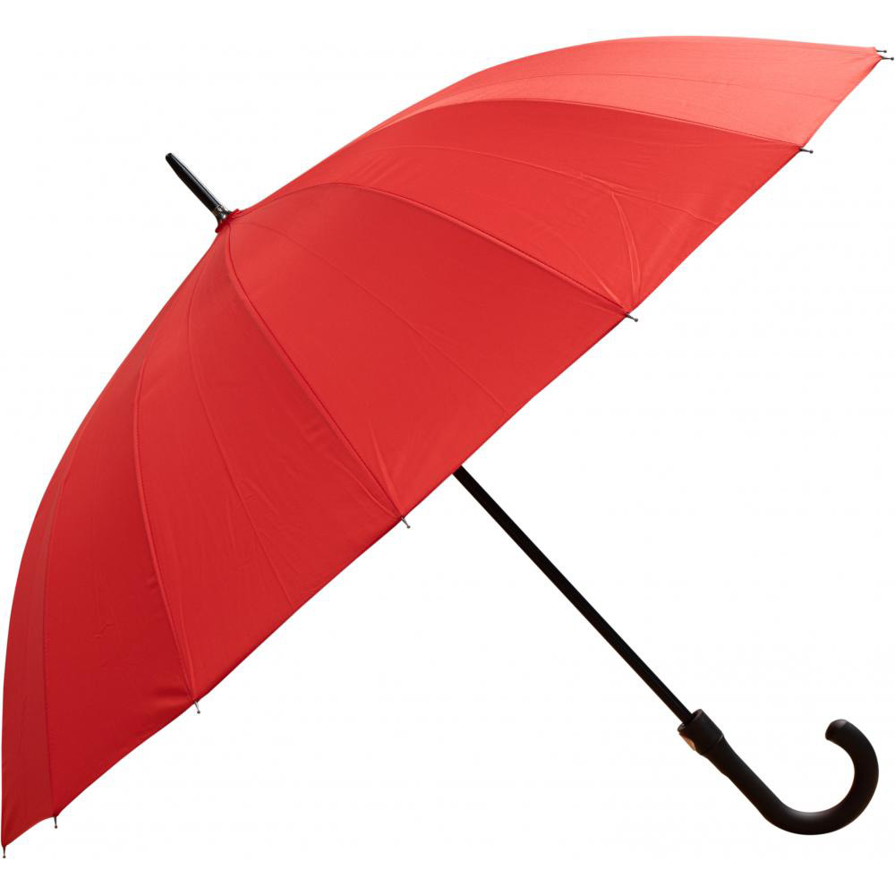 245202-EC Kišobran Astar Black 16-panelni  crveni  PVC drška, aut. P12/48