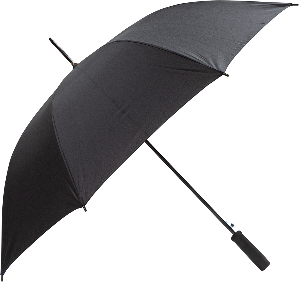 245266-EC Kišobran Morana 8628702 crni pjenasta ravna drška, aut. P12/60