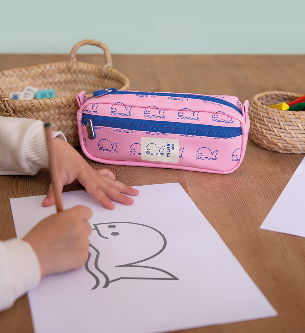 245307-EC Pernica četvrtasta compact MILAN 460 since 1918 roza P24